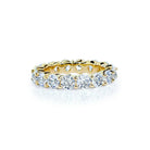 Oxford guld alliancering med runde sten i forgyldt sterlingsølv