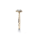 Oxford pear cut halo ring i guld